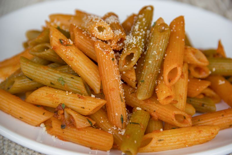 Penne Arrabbiata with spicy tomato sauce